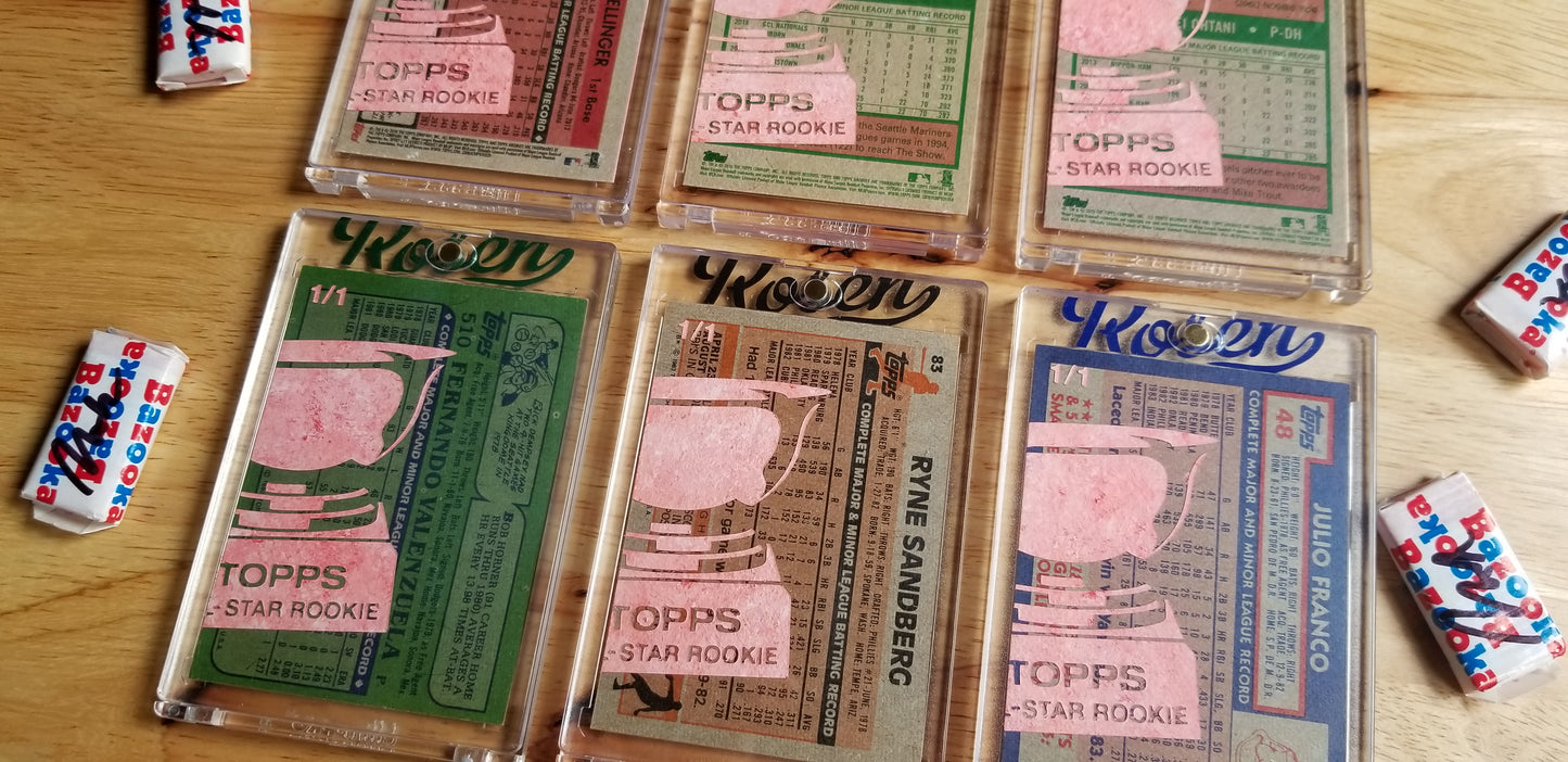 Baseball card art by Matthew Lee Rosen (aka Matthew Rosen) - Topps All-Star Rookies