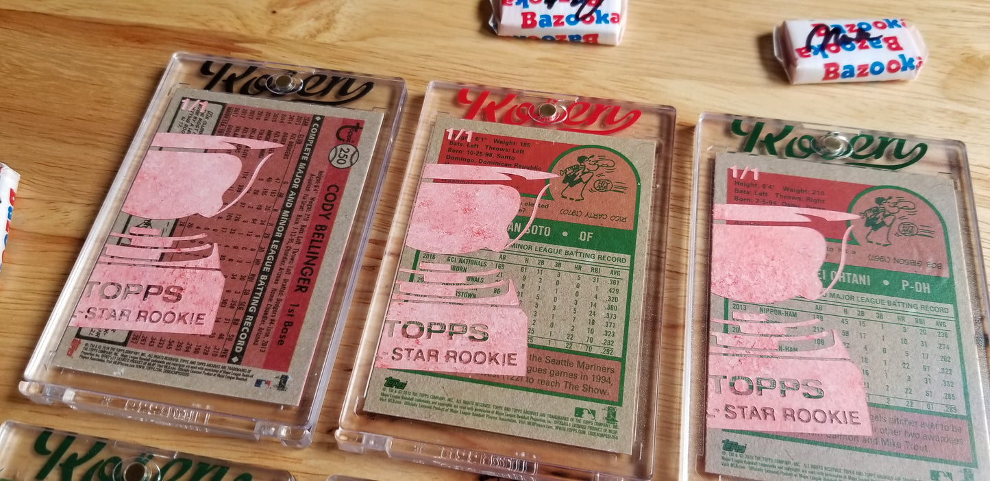Baseball card art by Matthew Lee Rosen (aka Matthew Rosen) - Topps All-Star Rookies