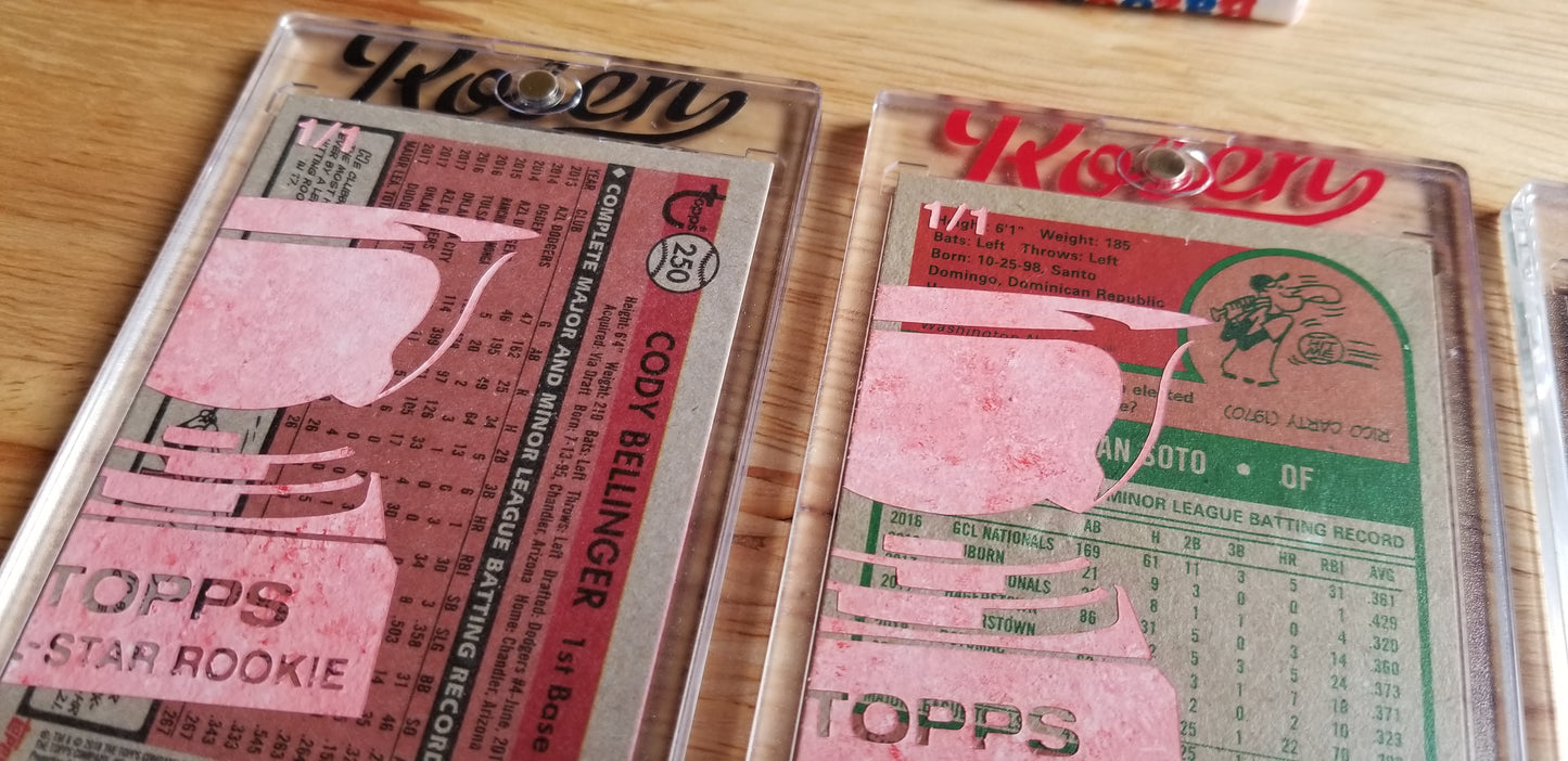 Baseball card art by Matthew Lee Rosen (aka Matthew Rosen) - Topps All-Star Rookies