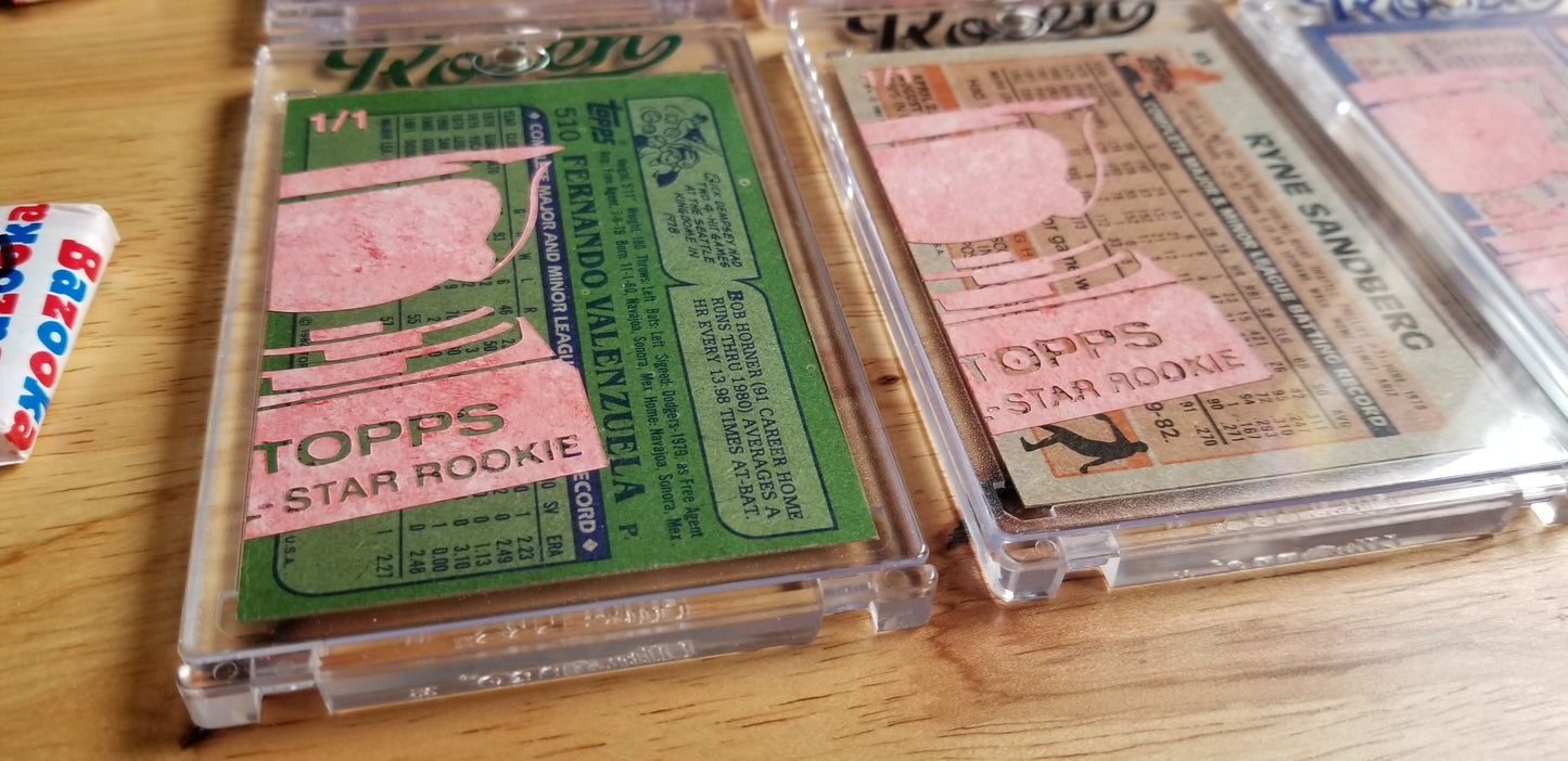 Baseball card art by Matthew Lee Rosen (aka Matthew Rosen) - Topps All-Star Rookies