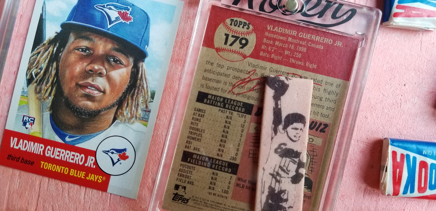 Baseball card art by Matthew Lee Rosen - Baby Vlad