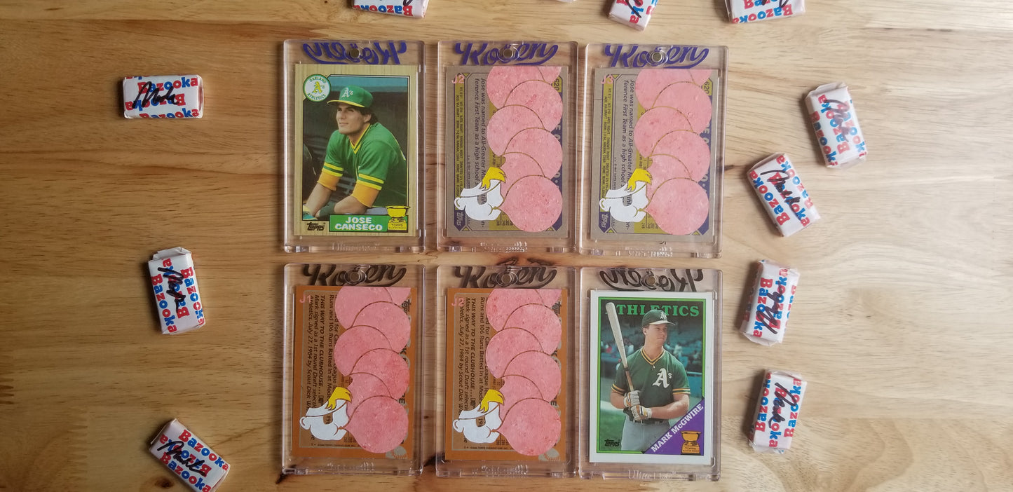 Baseball card art by Matthew Lee Rosen (aka Matthew Rosen) - Canseco and McGwire