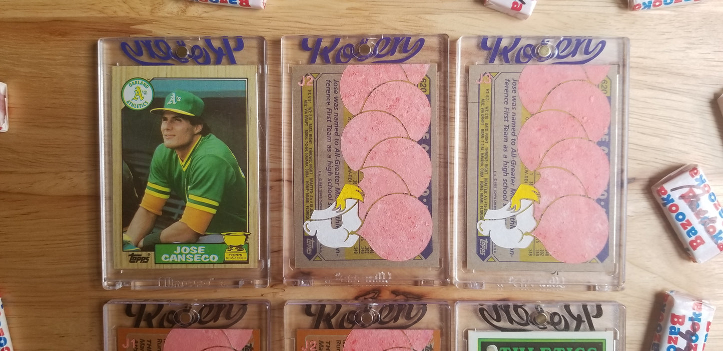 Baseball card art by Matthew Lee Rosen (aka Matthew Rosen) - Canseco and McGwire