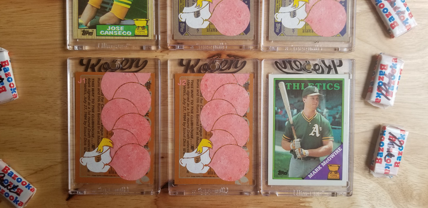 Baseball card art by Matthew Lee Rosen (aka Matthew Rosen) - Canseco and McGwire