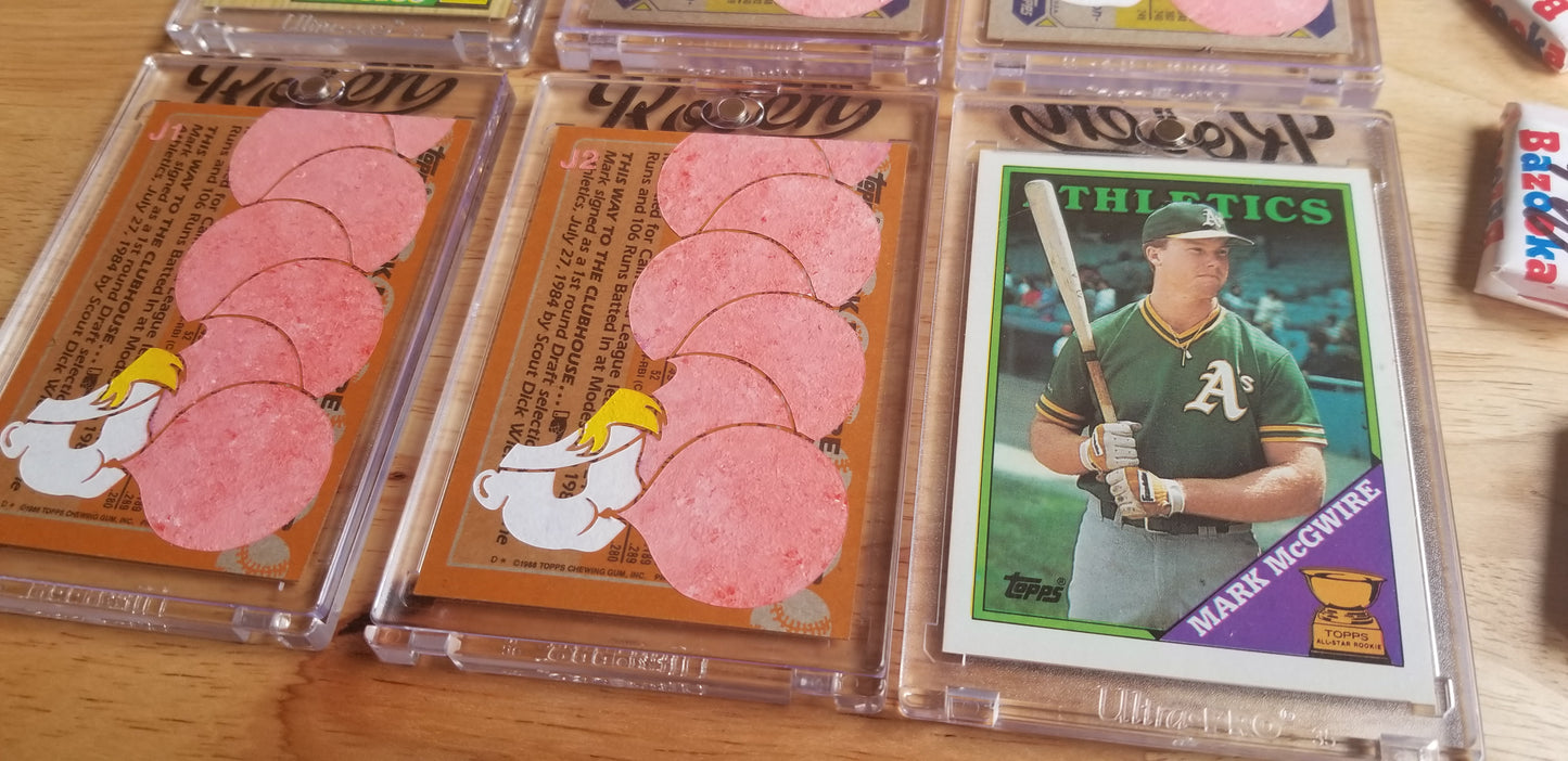Baseball card art by Matthew Lee Rosen (aka Matthew Rosen) - Canseco and McGwire