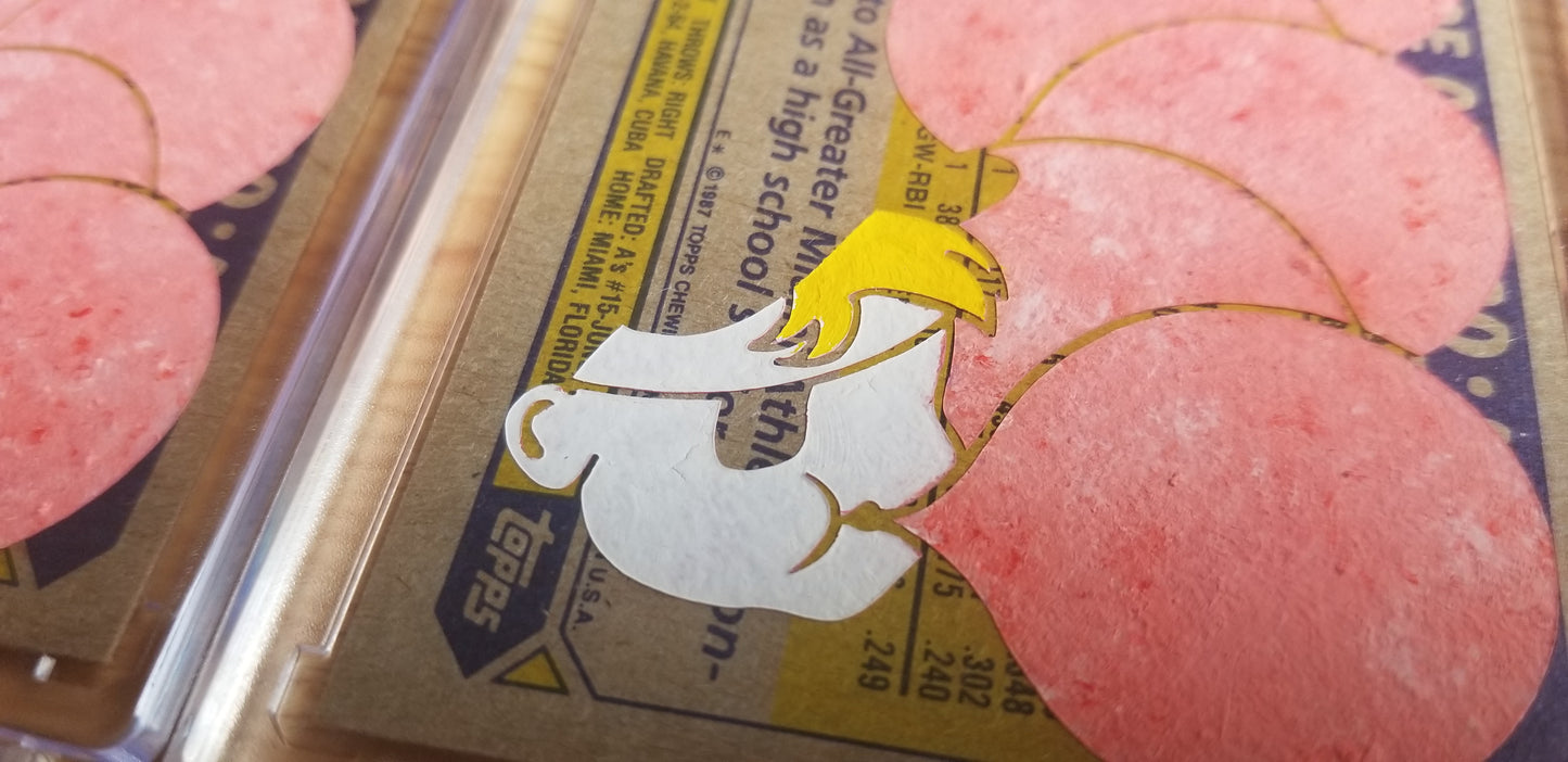 Baseball card art by Matthew Lee Rosen (aka Matthew Rosen) - Canseco and McGwire