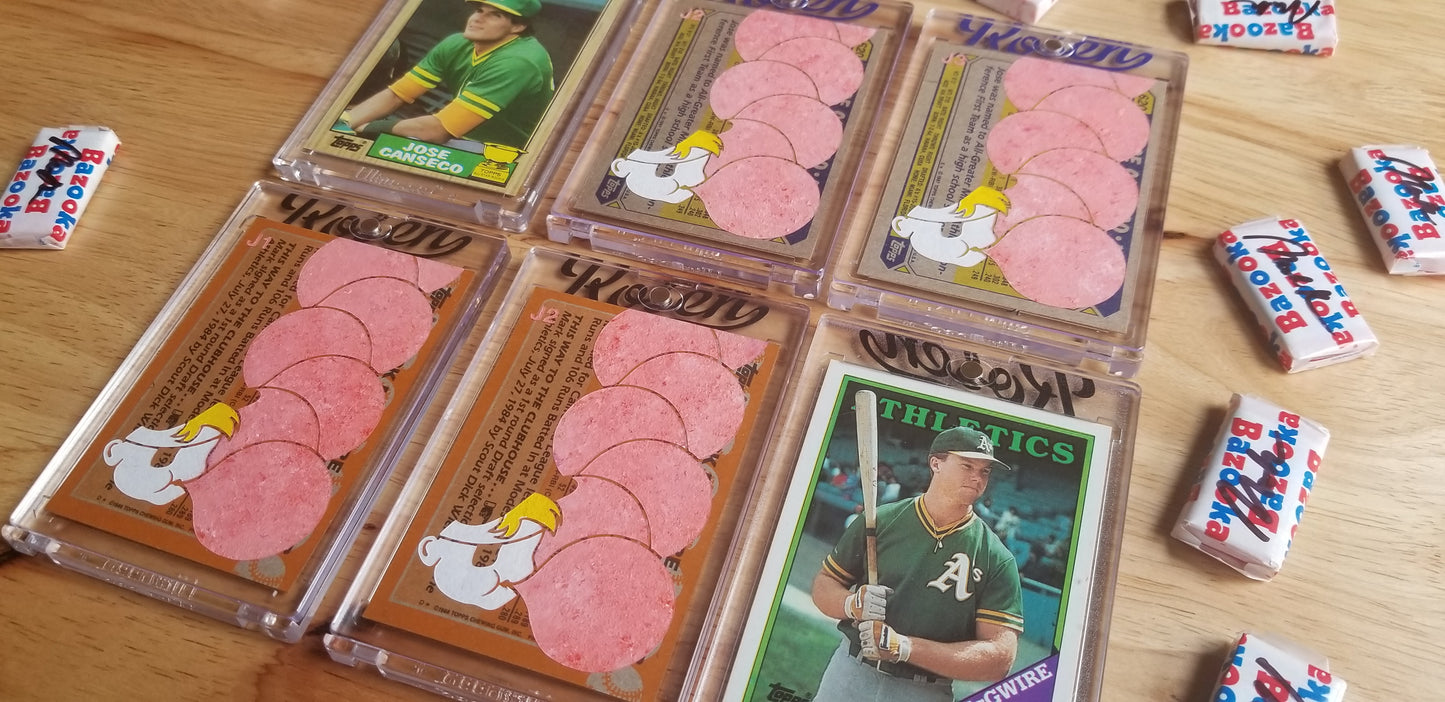 Baseball card art by Matthew Lee Rosen (aka Matthew Rosen) - Canseco and McGwire