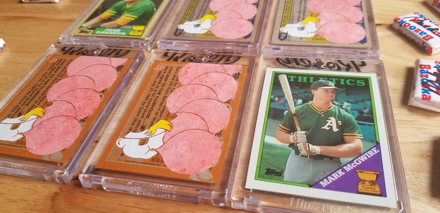 Baseball card art by Matthew Lee Rosen (aka Matthew Rosen) - Canseco and McGwire