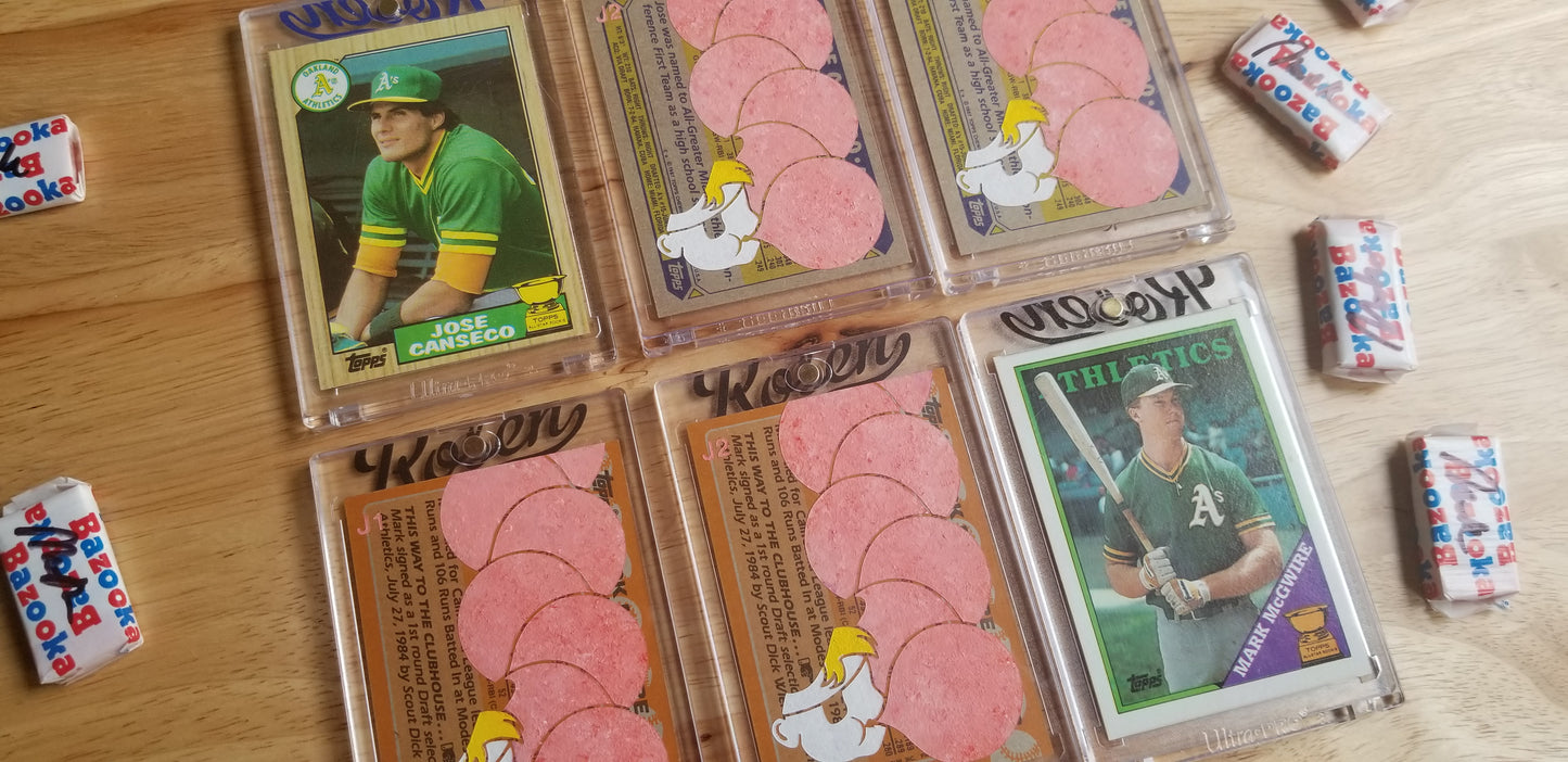 Baseball card art by Matthew Lee Rosen (aka Matthew Rosen) - Canseco and McGwire