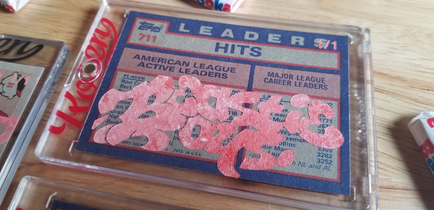 Baseball card art by Matt Rosen - Rod Carew (Beastie Boys)