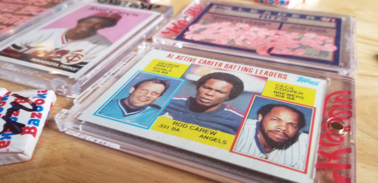 Baseball card art by Matt Rosen - Rod Carew (Beastie Boys)