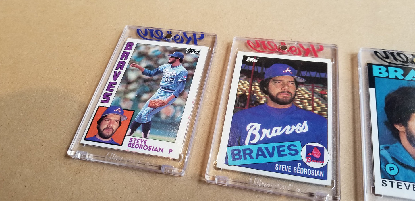 Baseball card art by Matthew Lee Rosen (aka Matthew Rosen) - Gum Stick Collector Cards - Steve Bedrosian