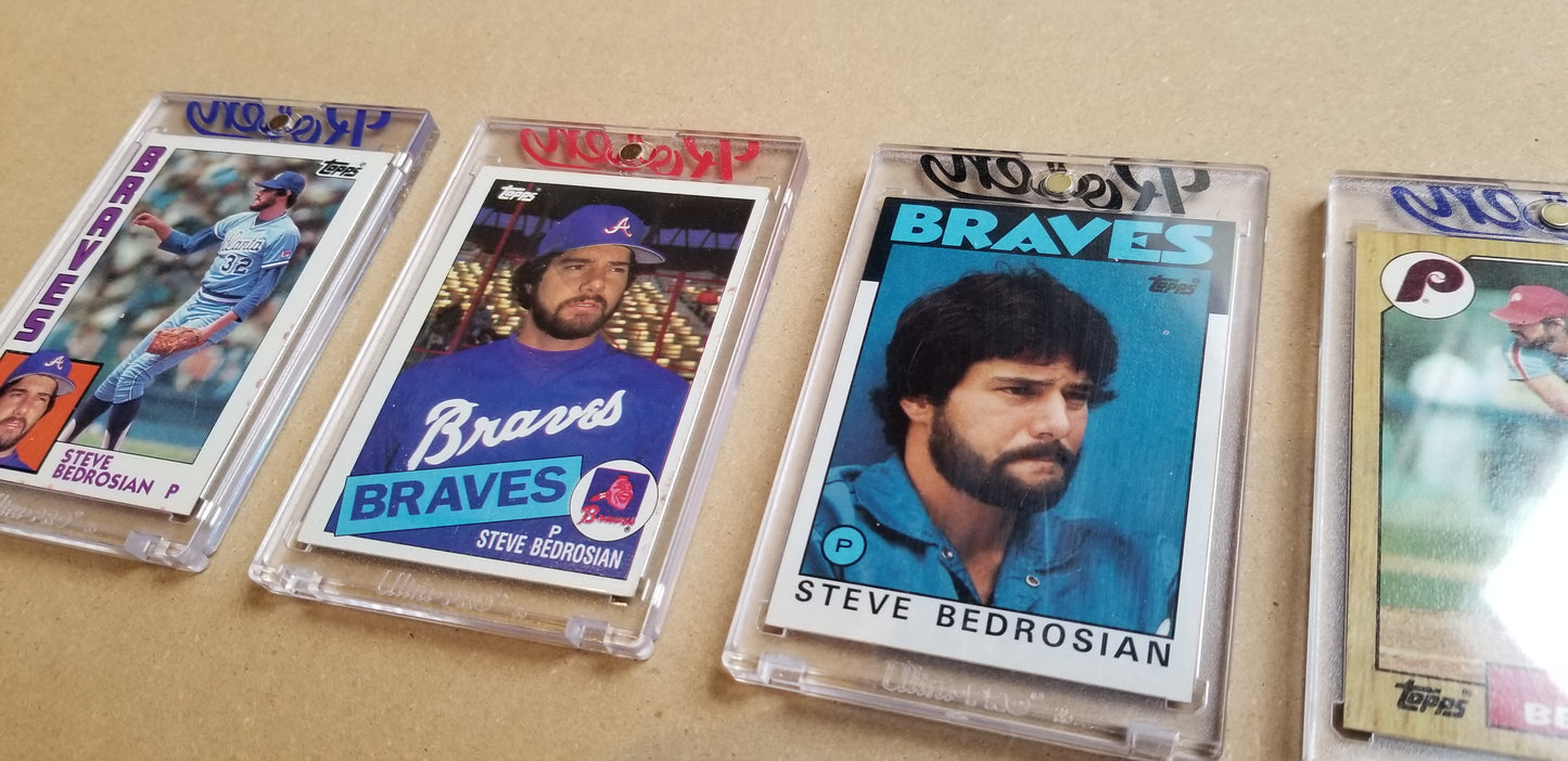 Baseball card art by Matthew Lee Rosen (aka Matthew Rosen) - Gum Stick Collector Cards - Steve Bedrosian