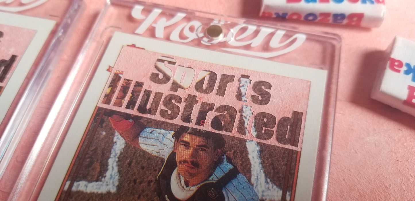 Baseball card art by Matthew Rosen - Benito Santiago Sports Illustrated 1991 Topps #760