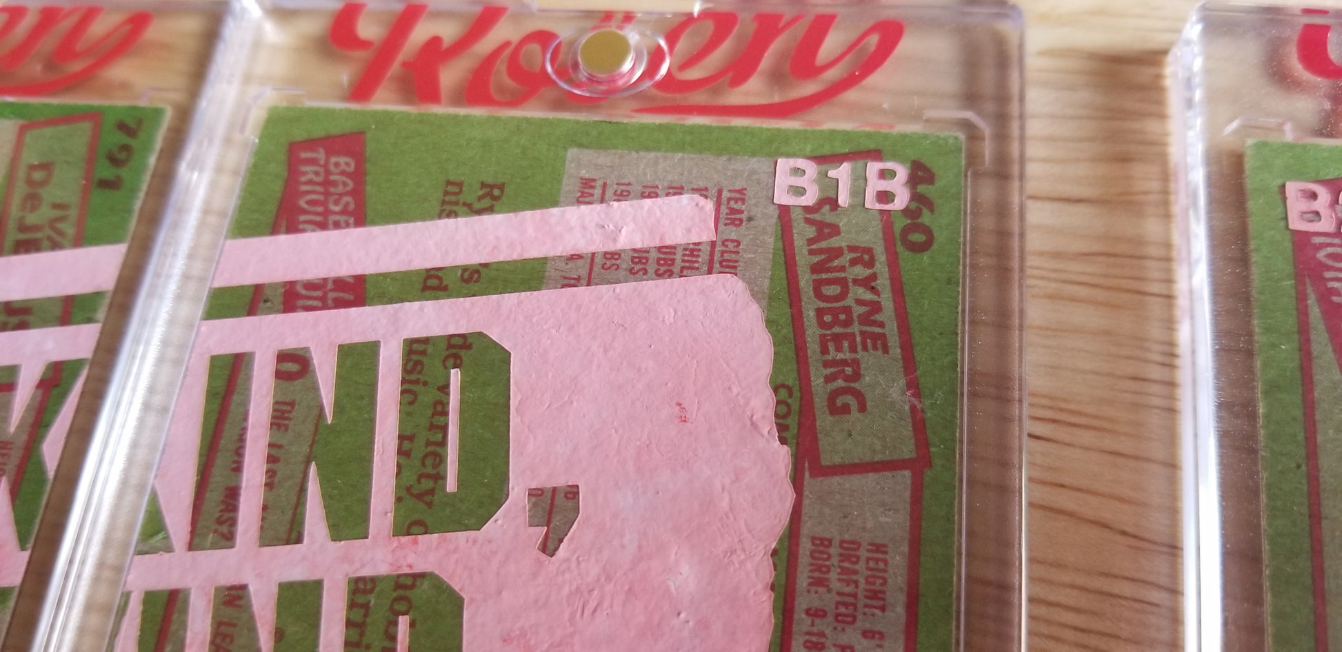 Baseball card art by Matthew Lee Rosen (aka Matthew Rosen) - Blockbuster Trades