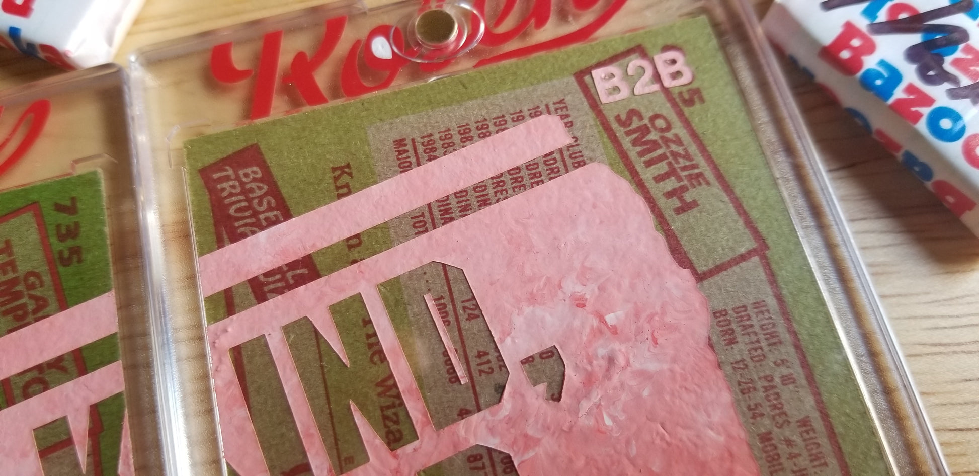 Baseball card art by Matthew Lee Rosen (aka Matthew Rosen) - Blockbuster Trades