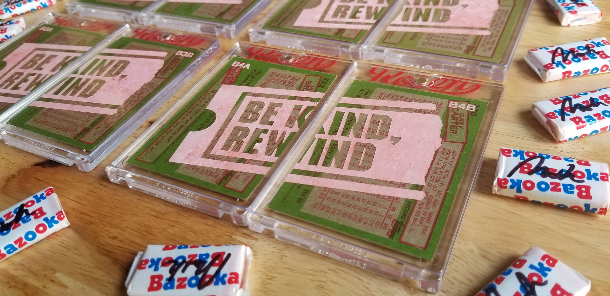 Baseball card art by Matthew Lee Rosen (aka Matthew Rosen) - Blockbuster Trades