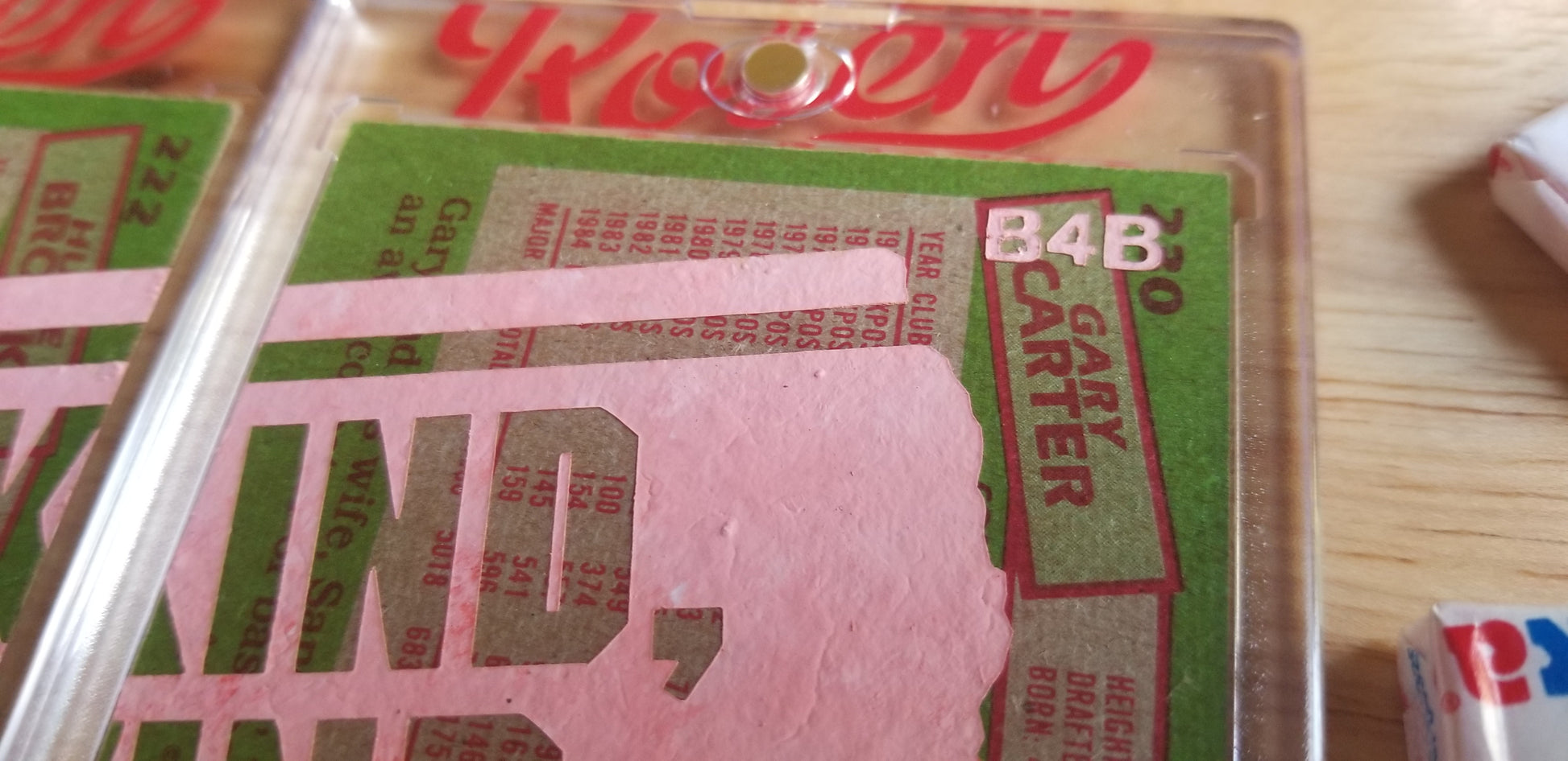 Baseball card art by Matthew Lee Rosen (aka Matthew Rosen) - Blockbuster Trades