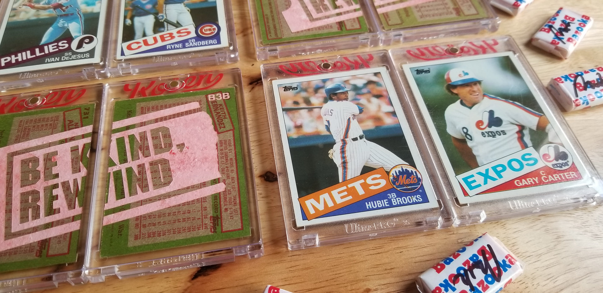 Baseball card art by Matthew Lee Rosen (aka Matthew Rosen) - Blockbuster Trades