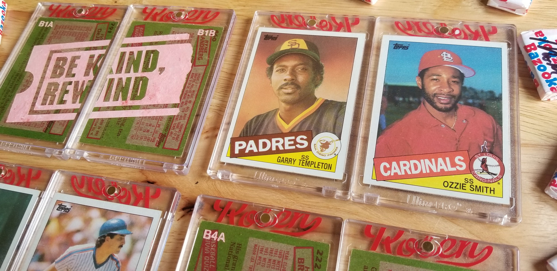 Baseball card art by Matthew Lee Rosen (aka Matthew Rosen) - Blockbuster Trades