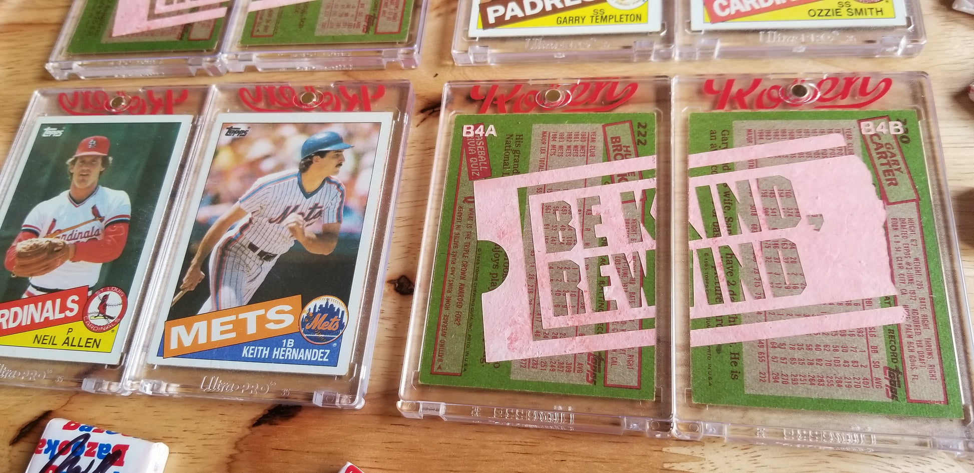 Baseball card art by Matthew Lee Rosen (aka Matthew Rosen) - Blockbuster Trades