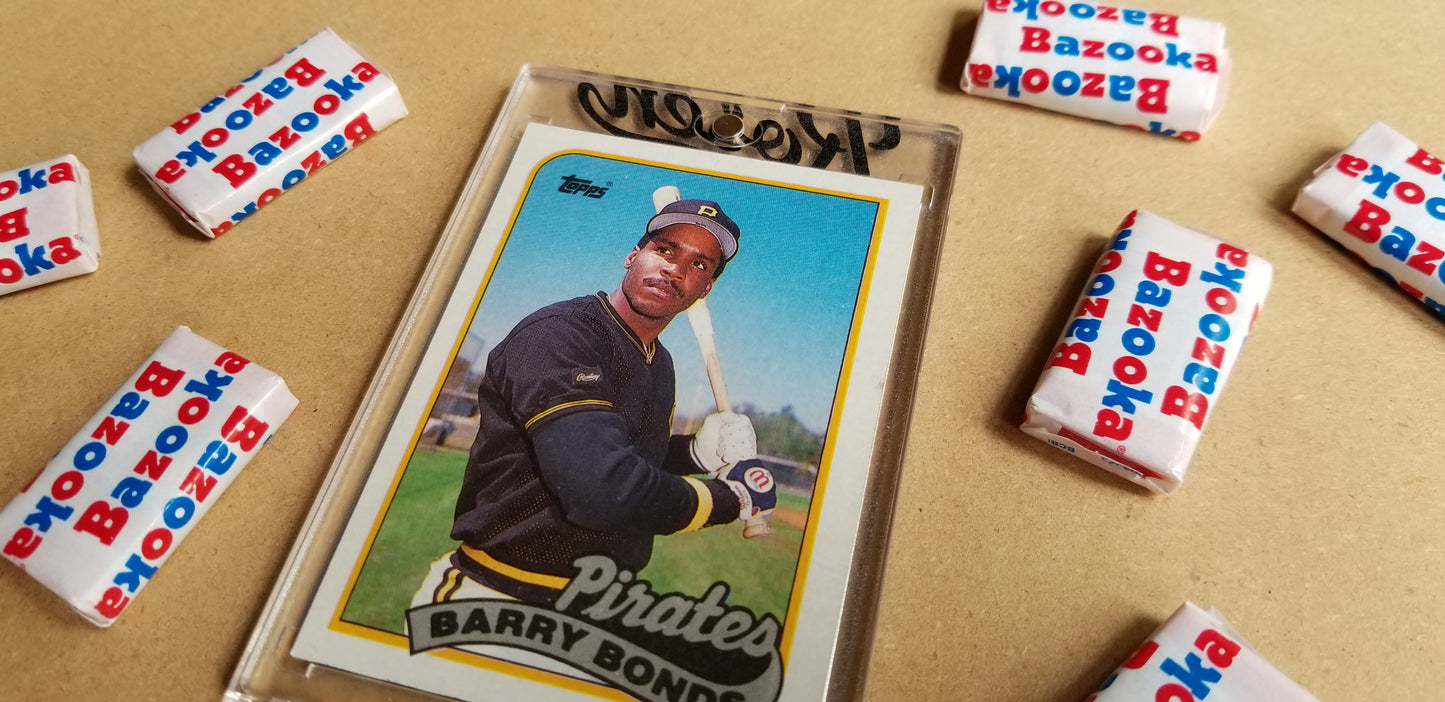 Baseball card art by Matthew Lee Rosen (aka Matthew Rosen) - Bonds Asterisk (Black Ecko)