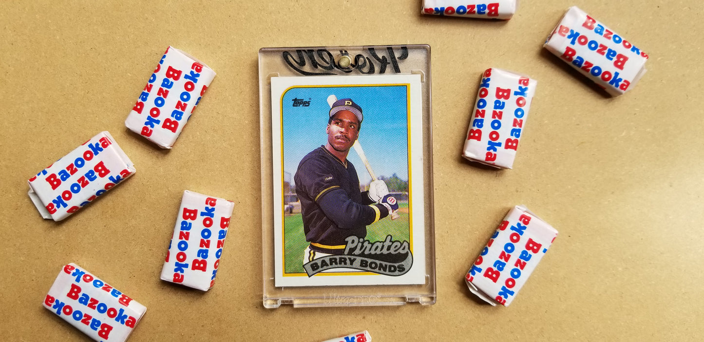 Baseball card art by Matthew Lee Rosen (aka Matthew Rosen) - Bonds Asterisk (Black Ecko)