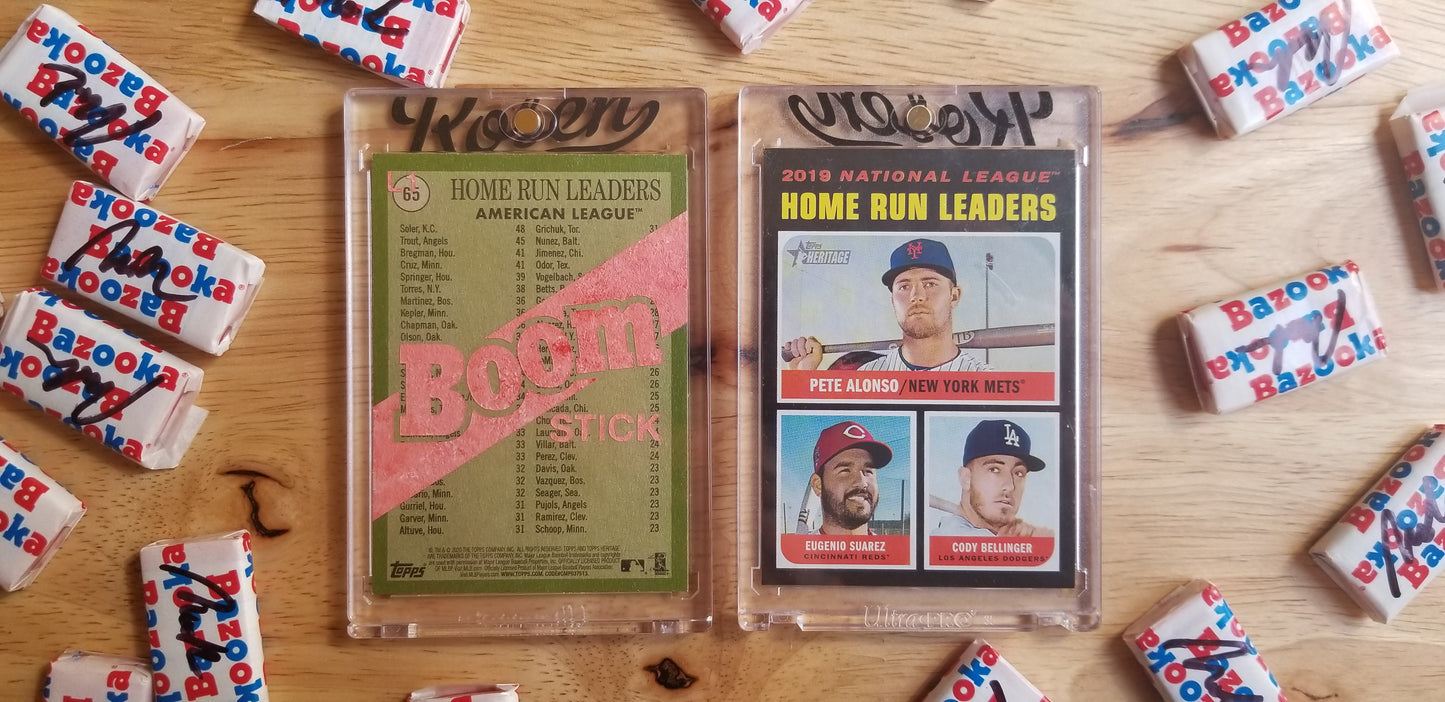 Baseball card art by Matthew Rosen - Pete Alonso Boom Stick