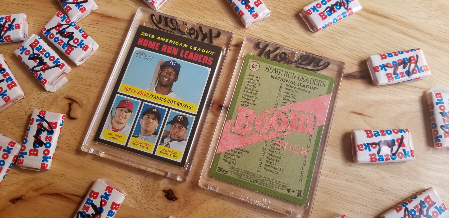 Baseball card art by Matthew Rosen - Pete Alonso Boom Stick