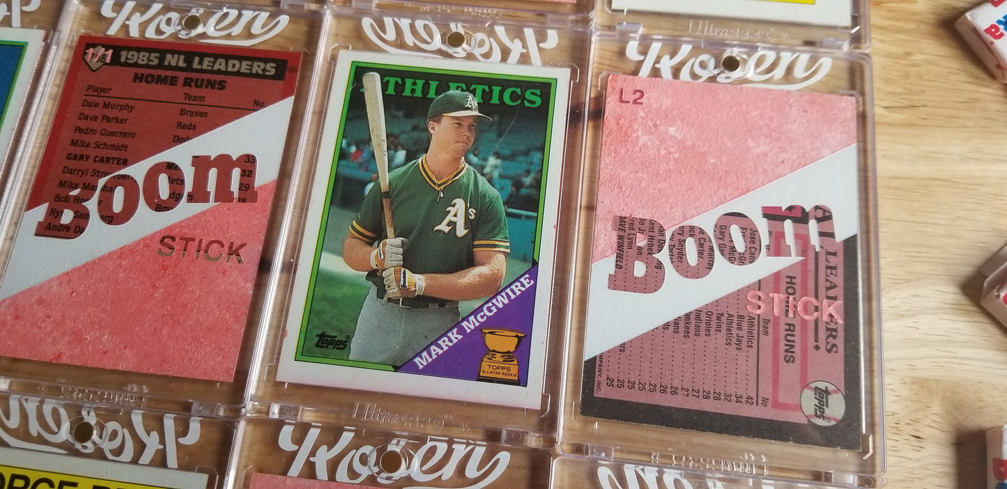 Baseball card art by Matthew Rosen - Boom Stick Home Run Leaders