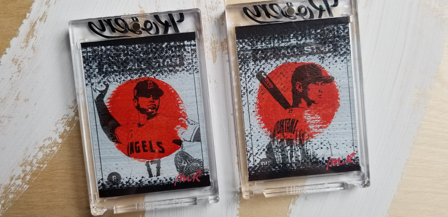 Baseball card art by Matthew Lee Rosen - Shohei Ohtani All-Star