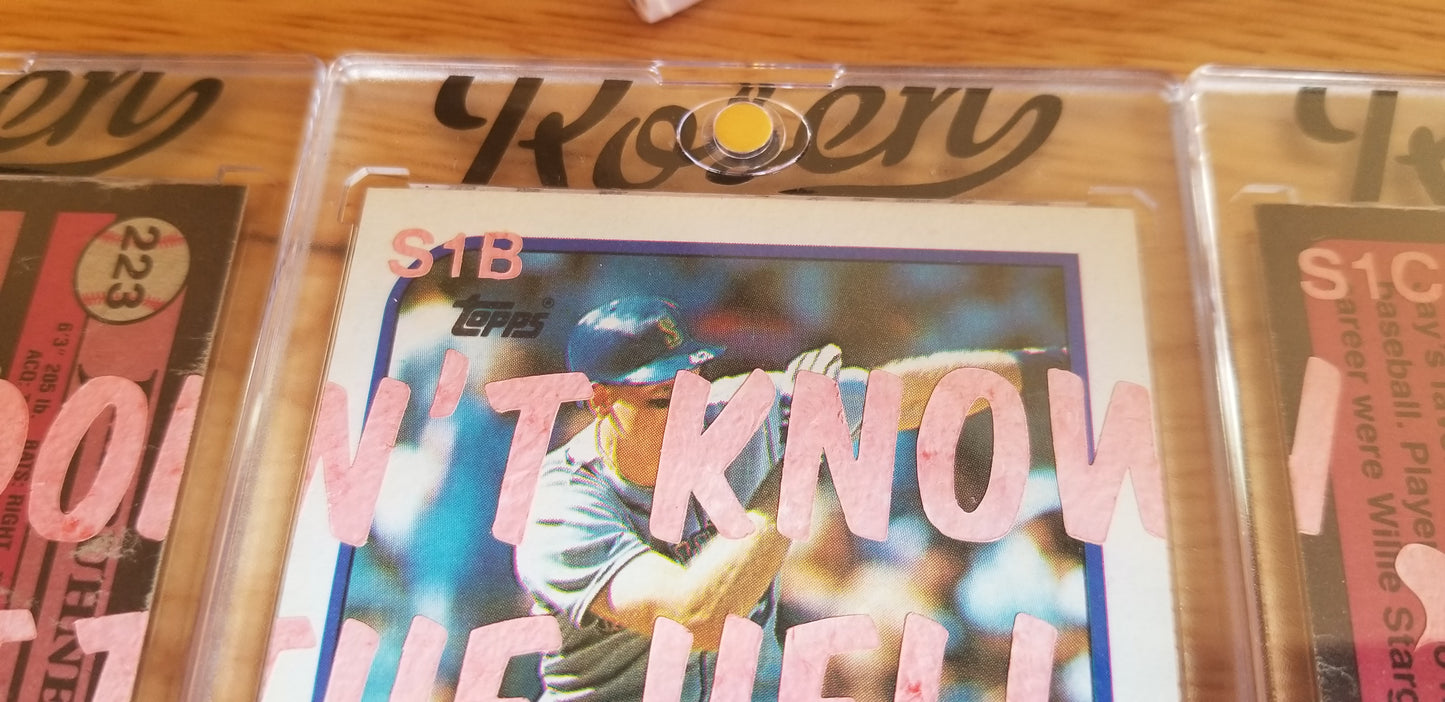 Baseball card art by Matthew Lee Rosen (aka Matthew Rosen) - Jay Buhner Seinfeld