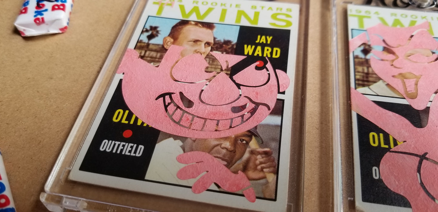 Baseball card art by Matthew Lee Rosen (aka Matthew Rosen) - Rocky and Bullwinkle