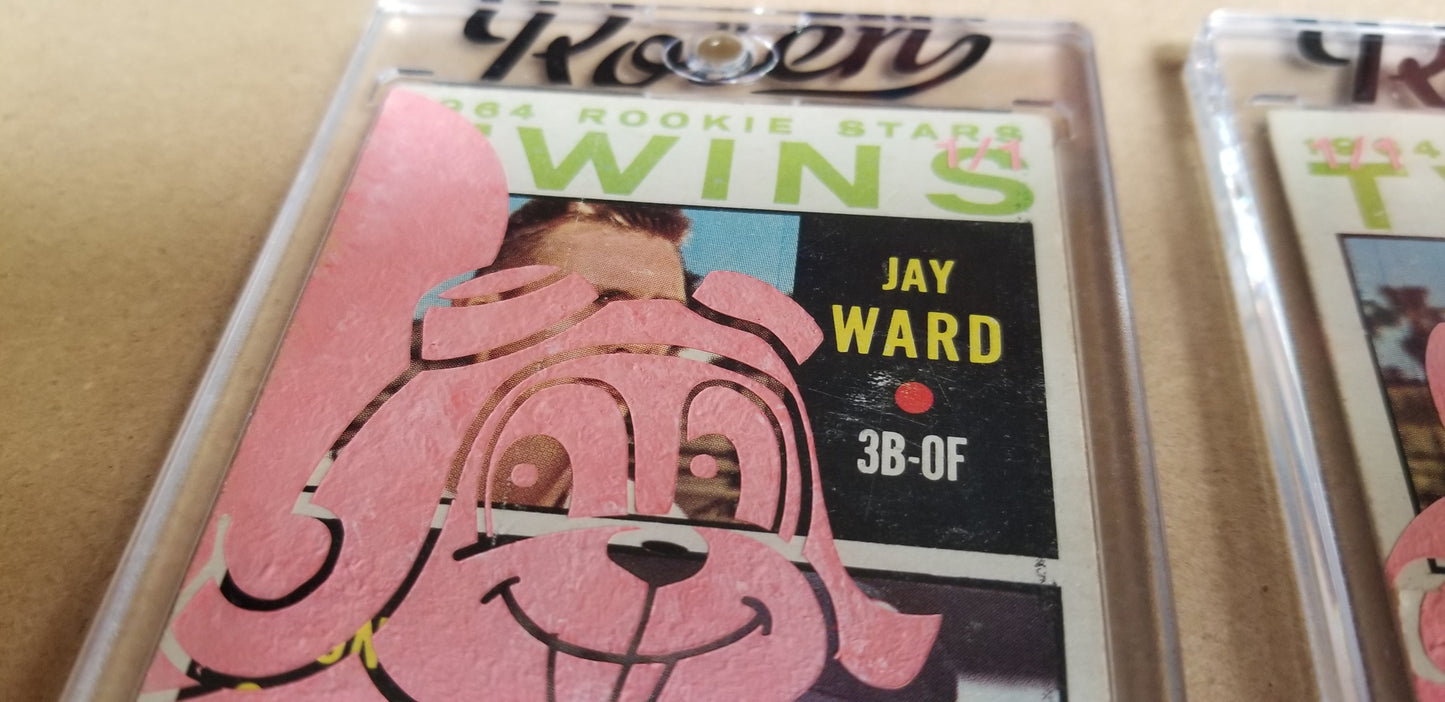 Baseball card art by Matthew Lee Rosen (aka Matthew Rosen) - Rocky and Bullwinkle