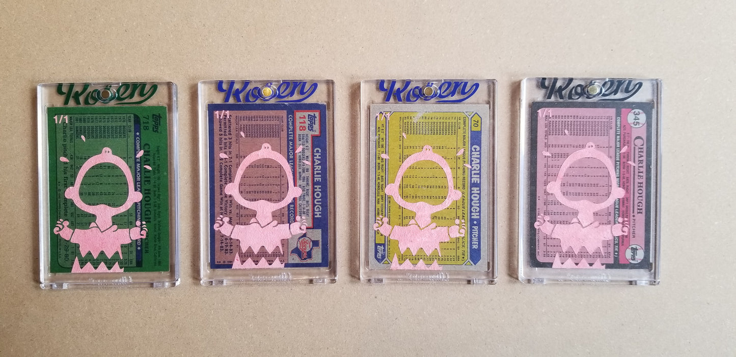 Baseball card art by Matthew Lee Rosen (aka Matthew Rosen) - Gum Stick Collector Cards - 1986 Topps Quaker Chewy