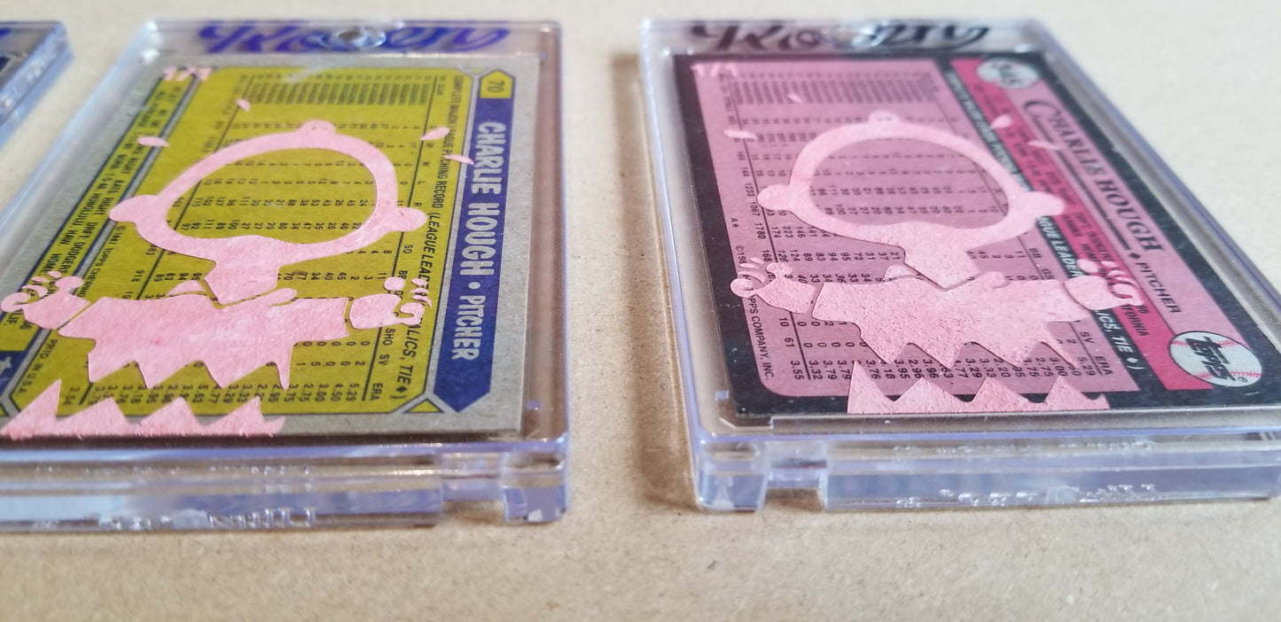 Baseball card art by Matthew Lee Rosen (aka Matthew Rosen) - Gum Stick Collector Cards - 1986 Topps Quaker Chewy