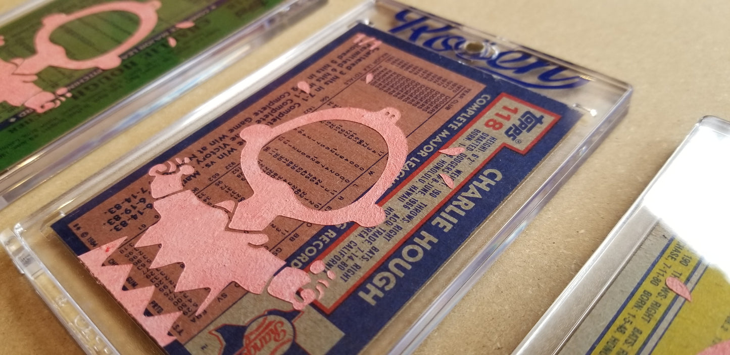 Baseball card art by Matthew Lee Rosen (aka Matthew Rosen) - Gum Stick Collector Cards - 1986 Topps Quaker Chewy