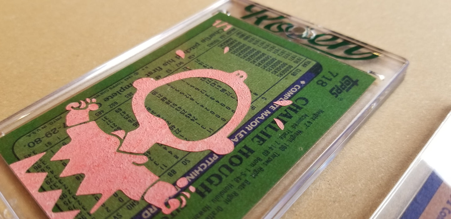 Baseball card art by Matthew Lee Rosen (aka Matthew Rosen) - Gum Stick Collector Cards - 1986 Topps Quaker Chewy