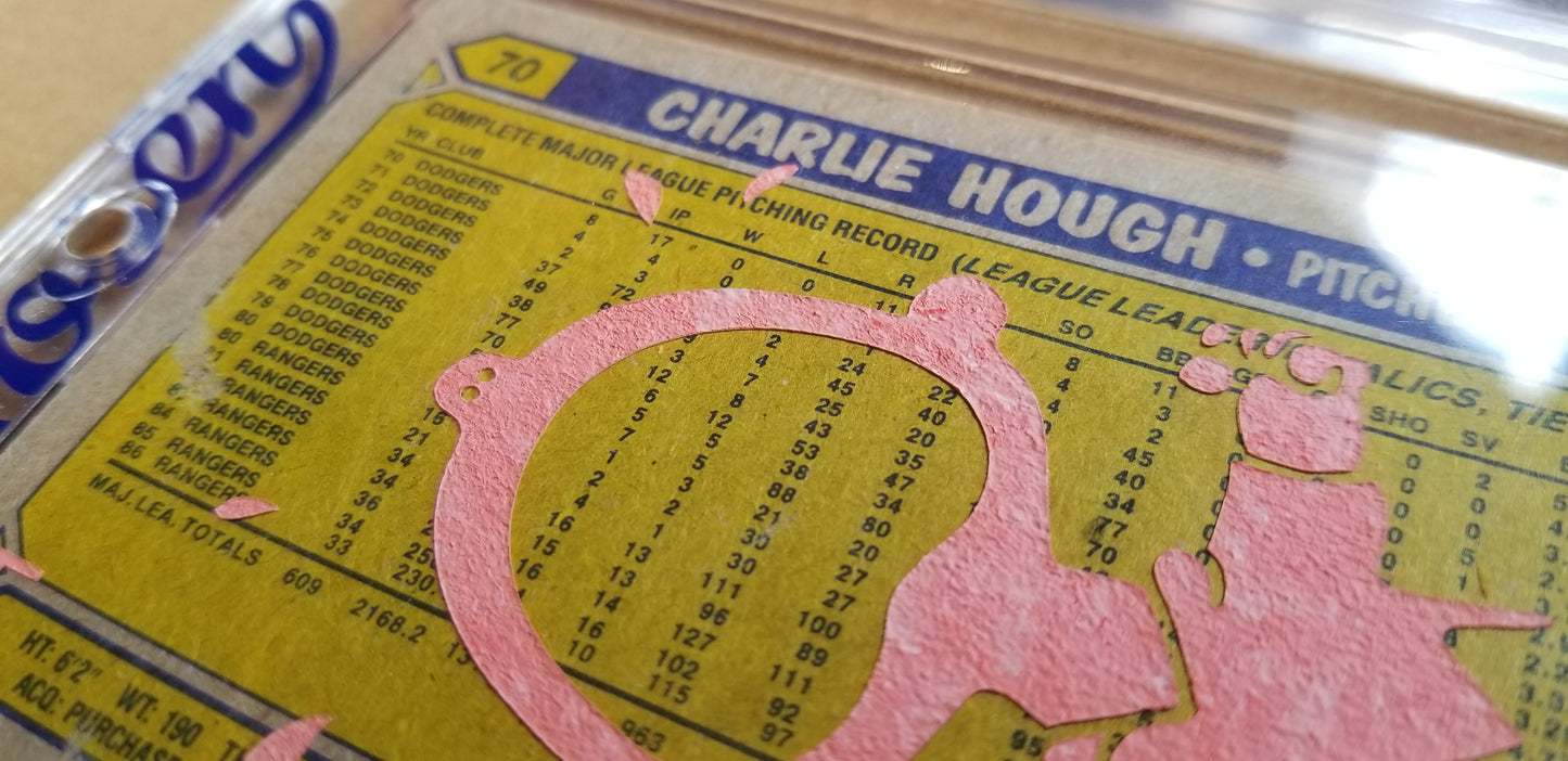 Baseball card art by Matthew Lee Rosen (aka Matthew Rosen) - Gum Stick Collector Cards - 1986 Topps Quaker Chewy