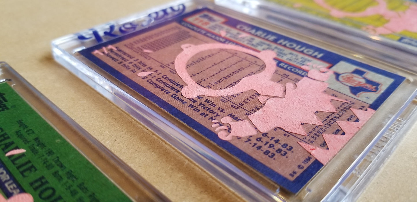 Baseball card art by Matthew Lee Rosen (aka Matthew Rosen) - Gum Stick Collector Cards - 1986 Topps Quaker Chewy