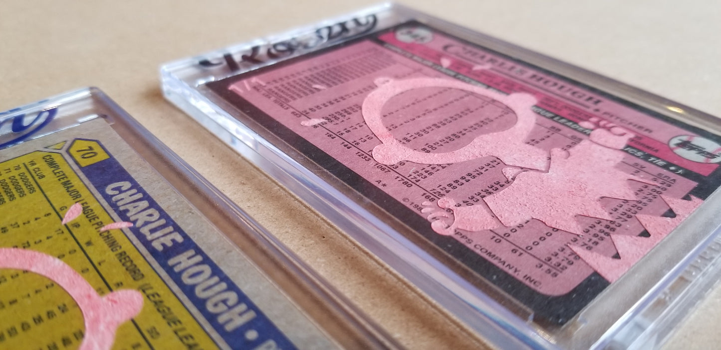 Baseball card art by Matthew Lee Rosen (aka Matthew Rosen) - Gum Stick Collector Cards - 1986 Topps Quaker Chewy