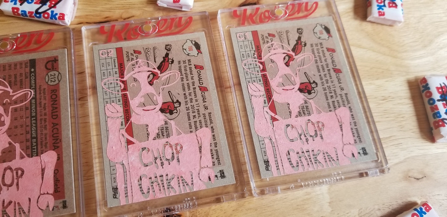 Baseball card art by Matthew Lee Rosen (aka Matthew Rosen) - Chick-fi-La