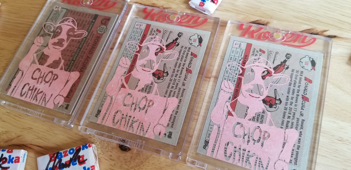 Baseball card art by Matthew Lee Rosen (aka Matthew Rosen) - Chick-fi-La