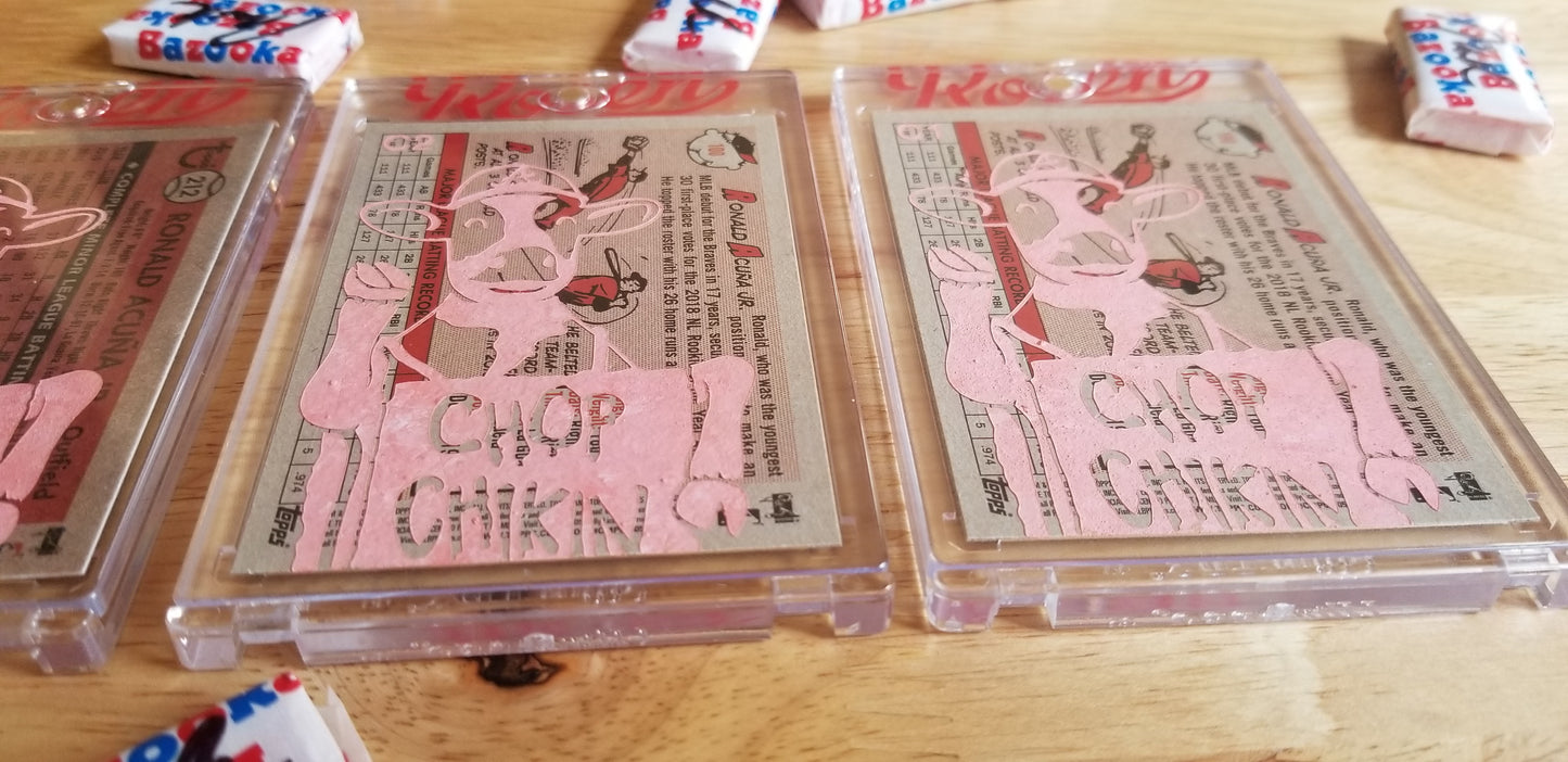 Baseball card art by Matthew Lee Rosen (aka Matthew Rosen) - Chick-fi-La