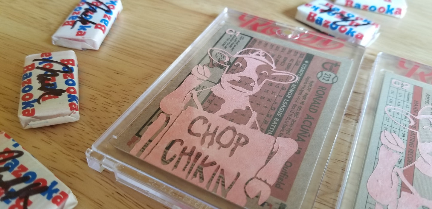 Baseball card art by Matthew Lee Rosen (aka Matthew Rosen) - Chick-fi-La