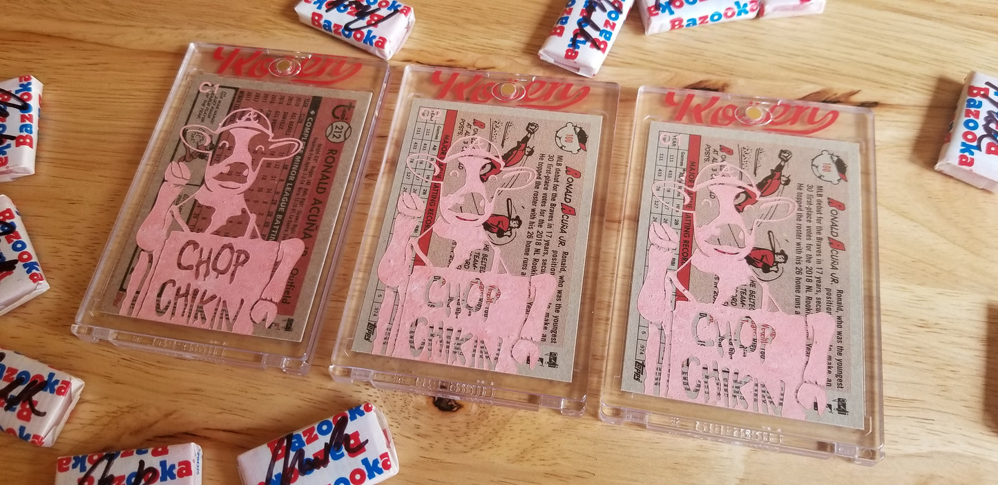 Baseball card art by Matthew Lee Rosen (aka Matthew Rosen) - Chick-fi-La