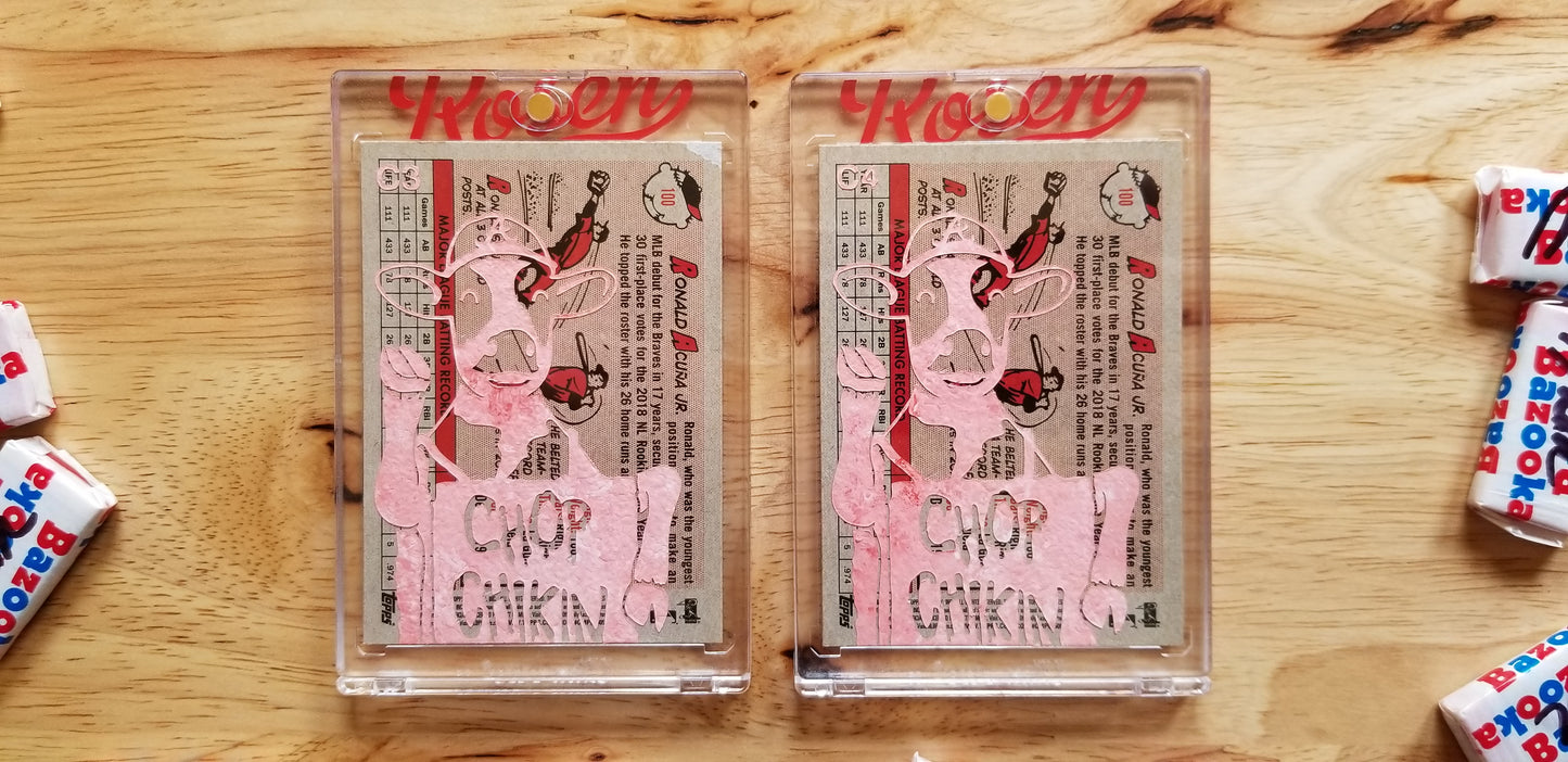 Baseball card art by Matthew Lee Rosen (aka Matthew Rosen) - Braves Chick-fil-A