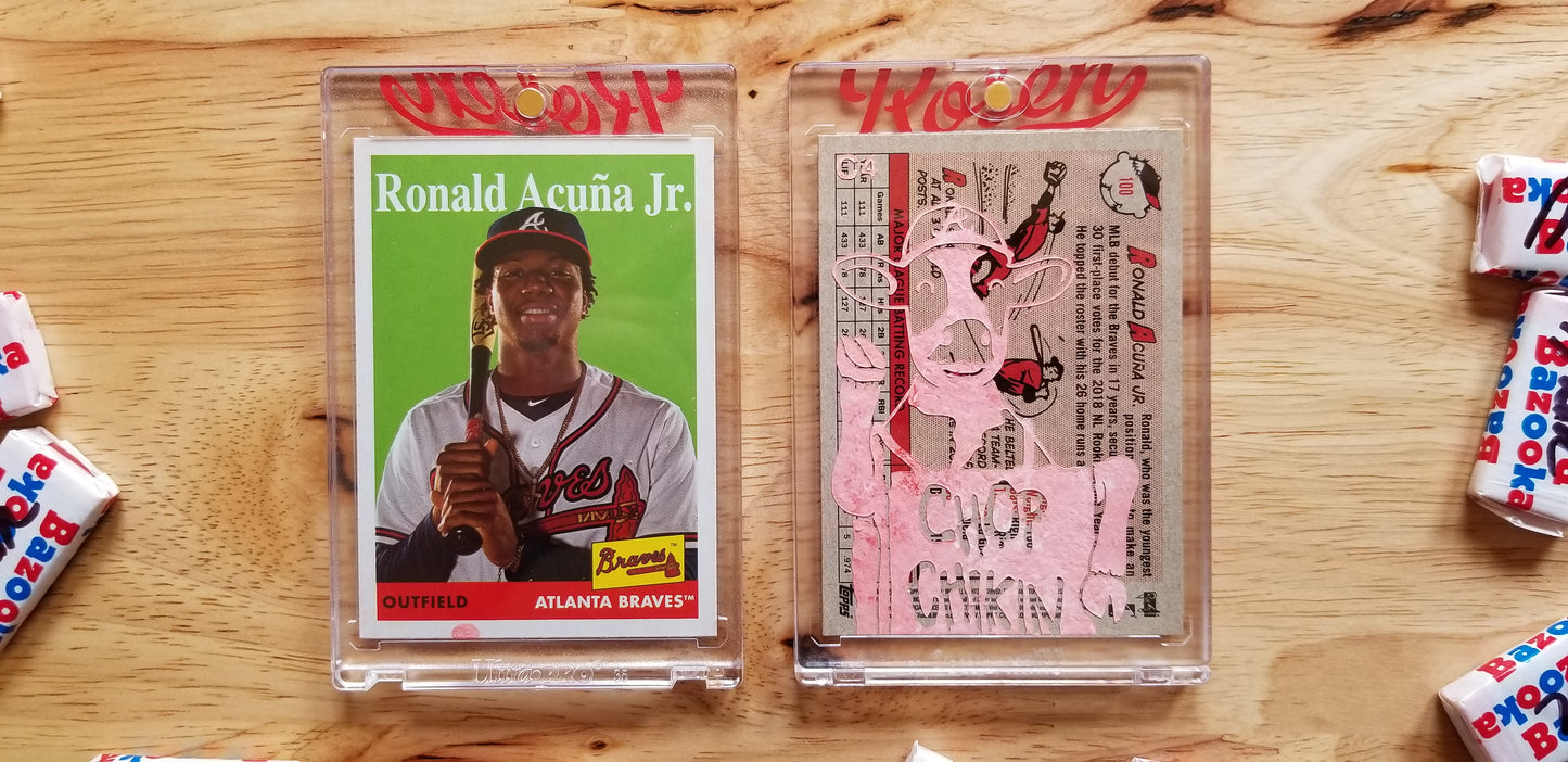 Baseball card art by Matthew Lee Rosen (aka Matthew Rosen) - Braves Chick-fil-A