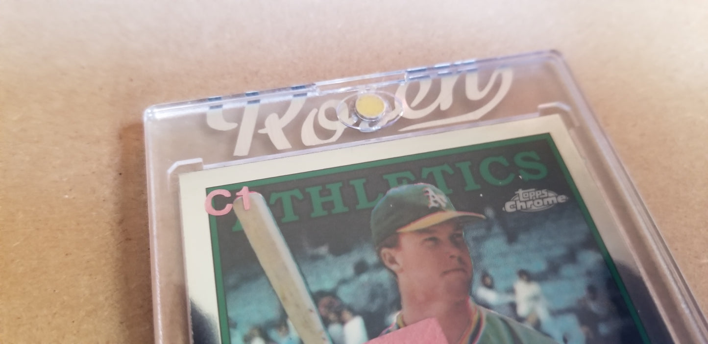 Baseball card art by Matthew Lee Rosen (aka Matthew Rosen) - Chrome #1 - McGwire Asterisk