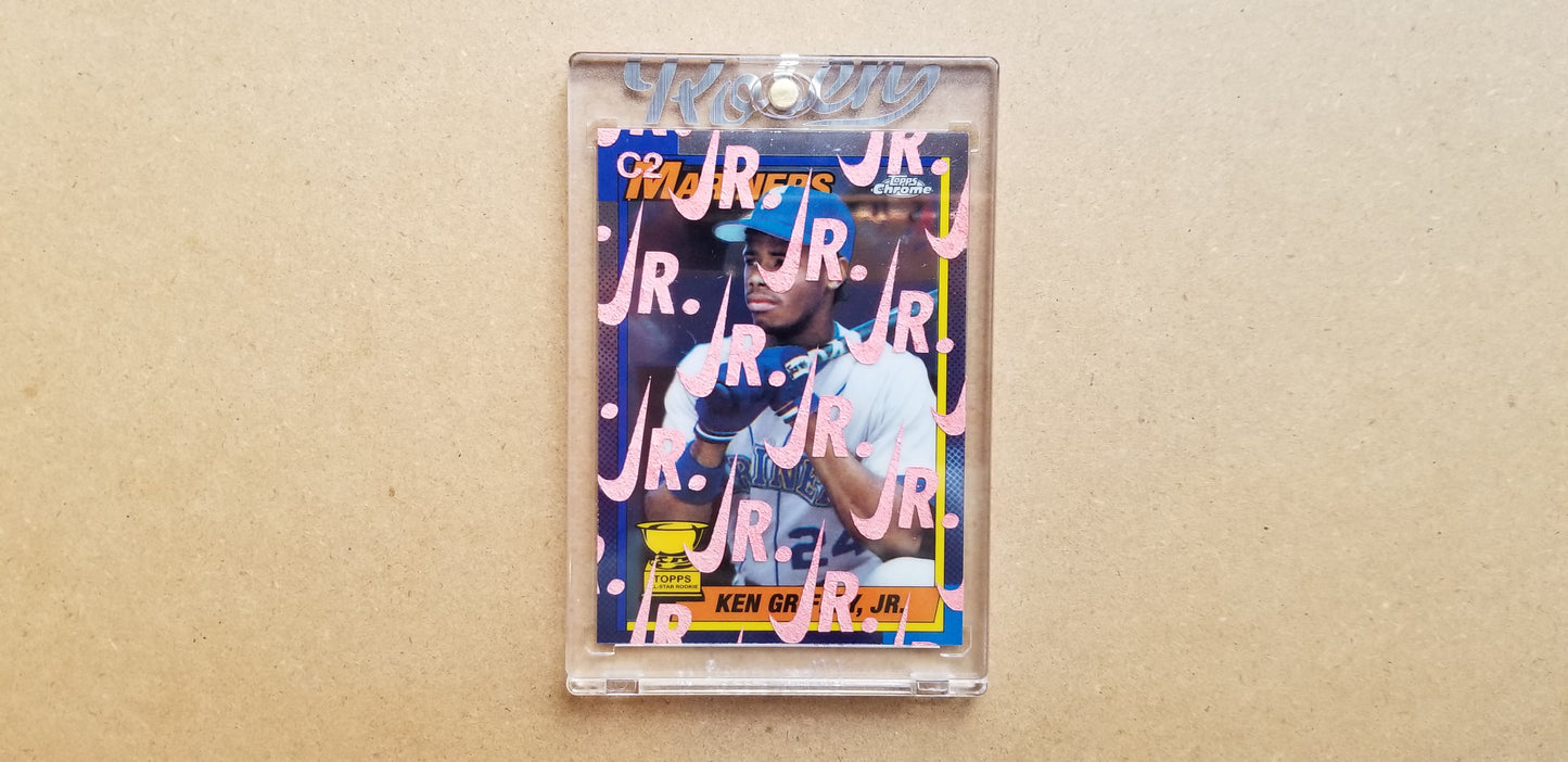 Baseball card art by Matthew Lee Rosen (aka Matthew Rosen) - Ken Griffey Jr Chrome C2